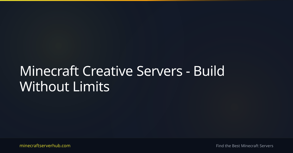 Minecraft Creative Servers - Build Without Limits | Minecraft Server Hub
