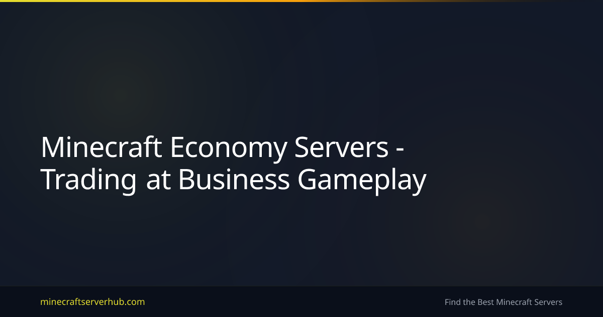 Minecraft Economy Servers - Trading at Business Gameplay | Minecraft ...